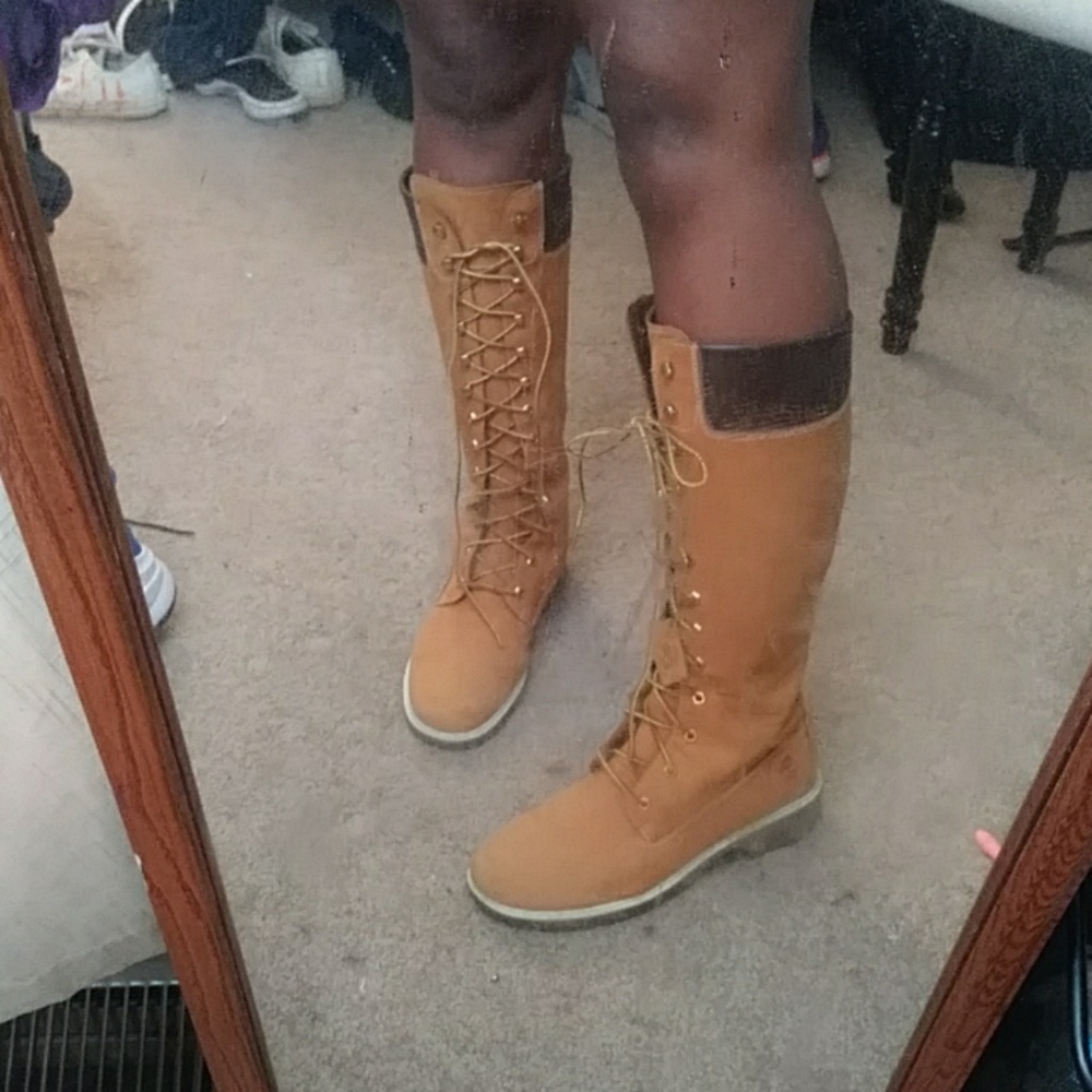 Timberland Lace Up Knee high boots Size 11
